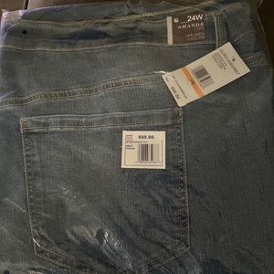 Plus Size Gloria Vanderbilt Amanda Classic Denim Capris [24W ]